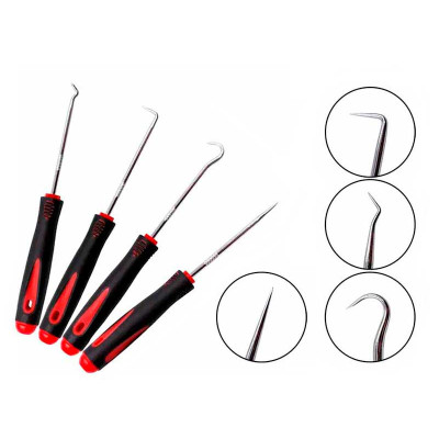 Hook type tool set with handle 4 pcs